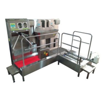 Çift Evyeli, Fırçalı Hijyen Bariyeri